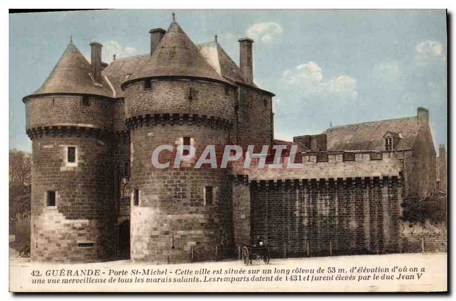 CPA Chateau Guerande Porte St Michel