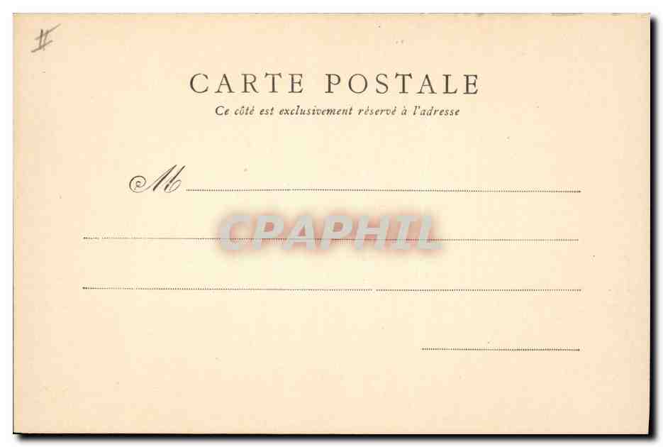 CPA Chateau de Bonnetable — Rückseite