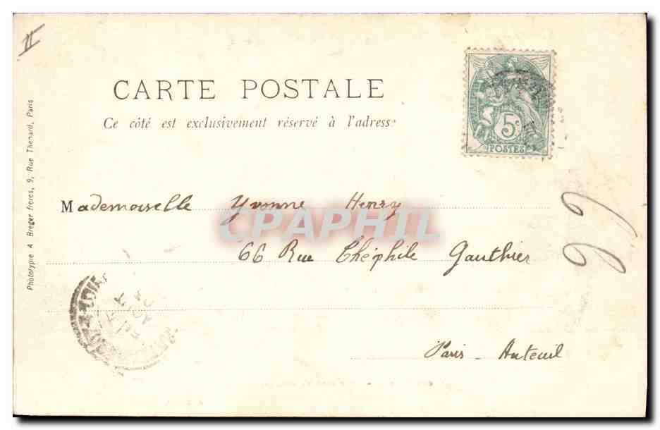 CPA Chateau Chateauneuf Vieux pont et donjon — Rückseite