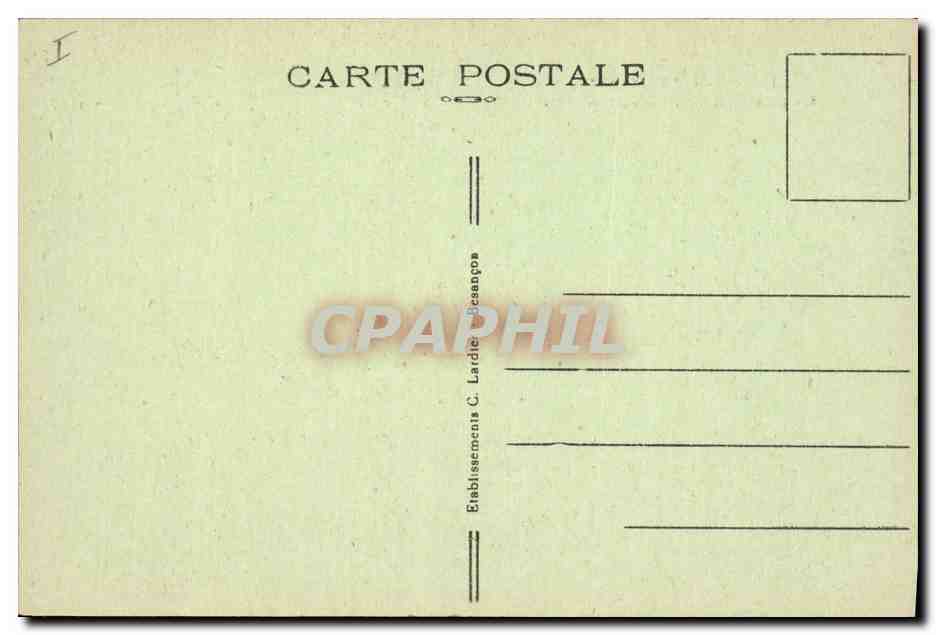 CPA Chateau Champlitte Le chateau et l'ancien clocher — Verso