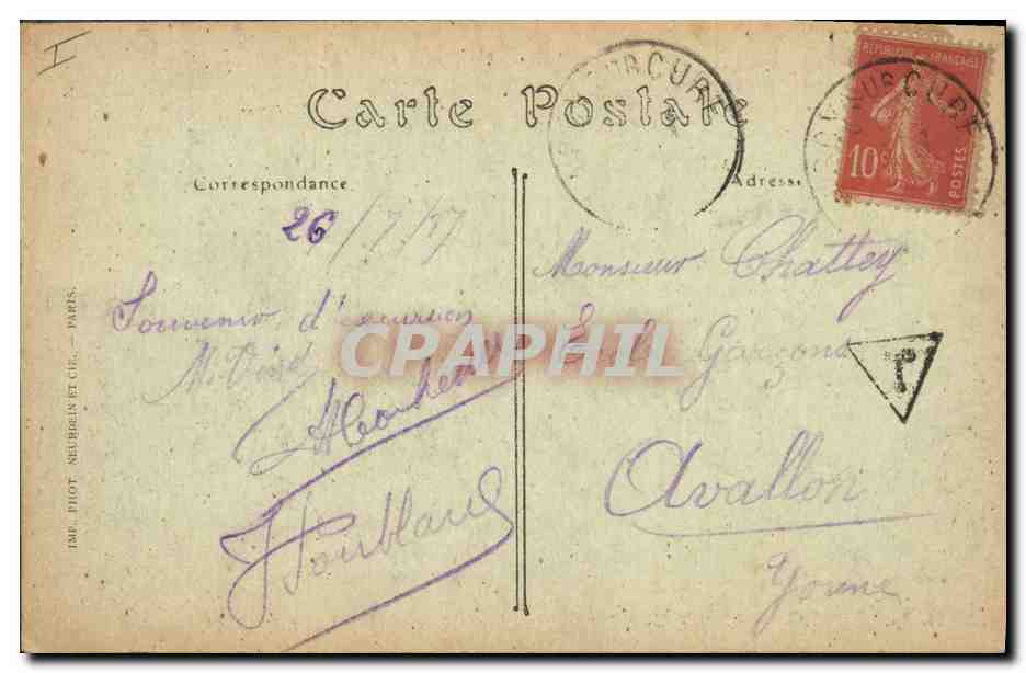 Arcy-sur-Cure — Les Grottes, le Cabinet du Prince et le Cierge Pascal — ND. Phot. — Verso