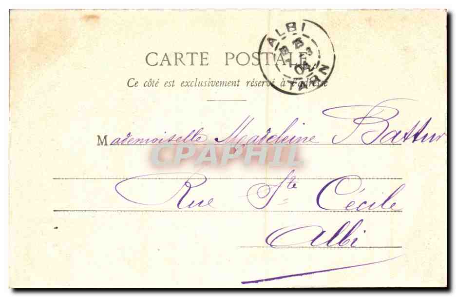 CPA Fantaisie Enfant La journee de Suzette Boite aux lettres  — Verso