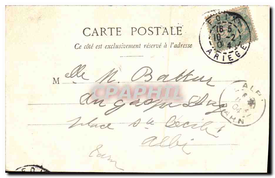 CPA Fantaisie Enfant La journee de Suzette  — Verso