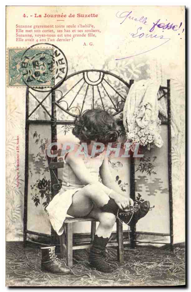 CPA Fantaisie Enfant La journee de Suzette 