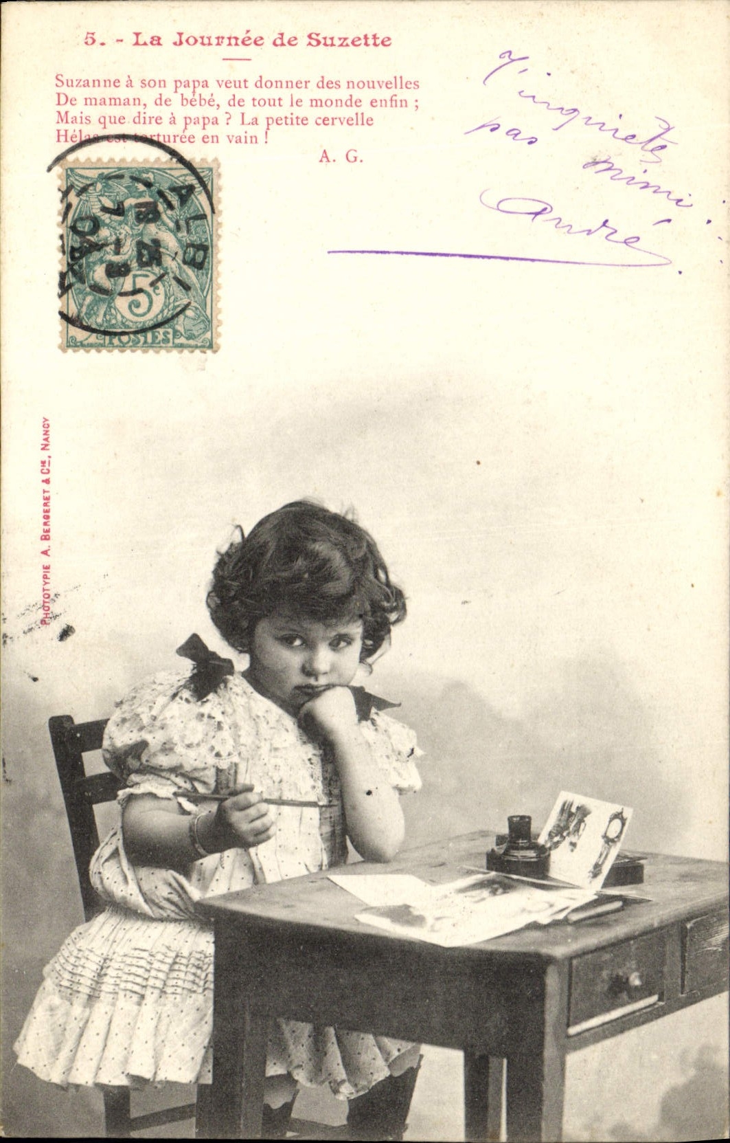 CPA Fantaisie Enfant La journee de Suzette 