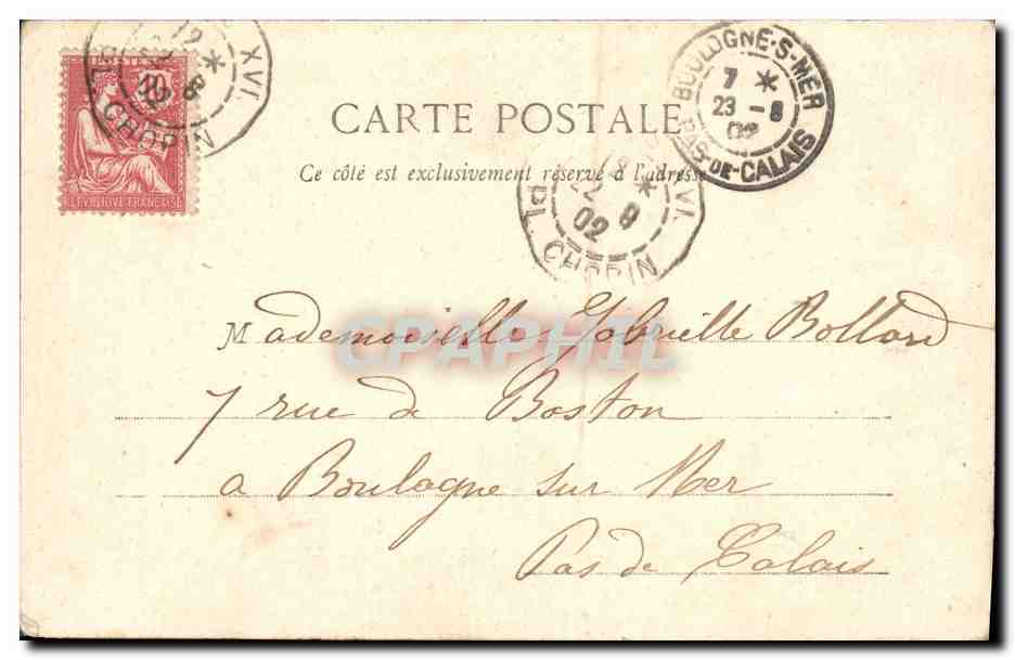 CPA Fantaisie Pierrot Pere de famille  — Rückseite