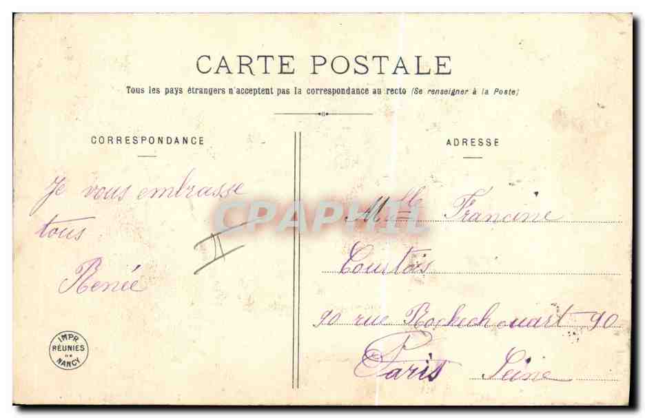 CPA Poupee Enfants — Rückseite