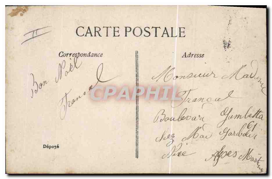 CPA Poupee Femme Enfant — Rückseite