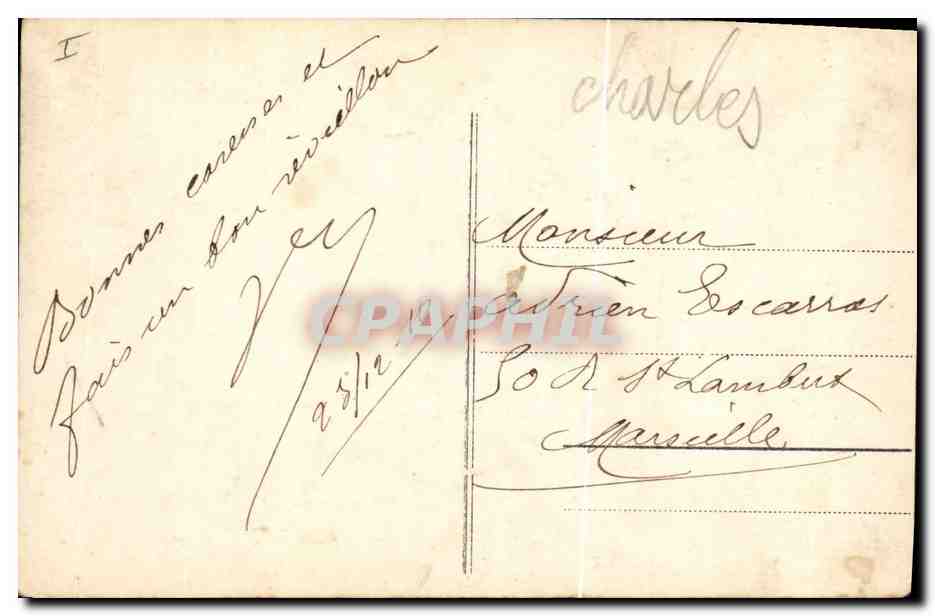 CPA Poupee Enfant Chevre — Rückseite