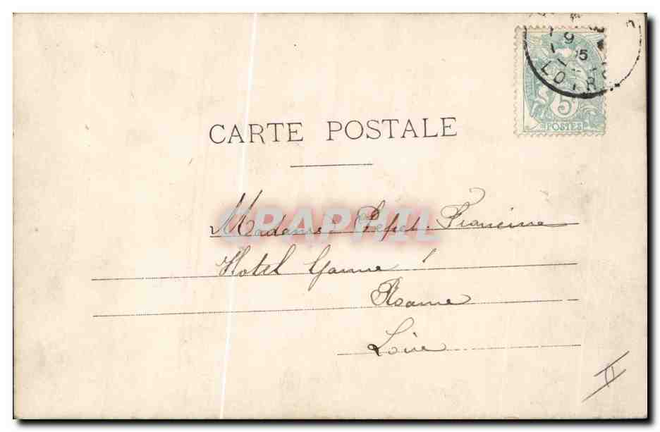 CPA Poupee Femme Enfant — Rückseite