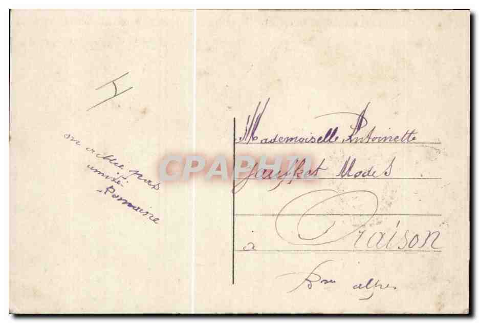 CPA Poupee Enfant Sabot — Rückseite