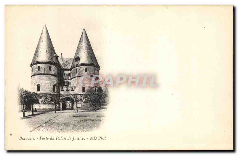 CPA Porte du Palais de Justice Beauvais