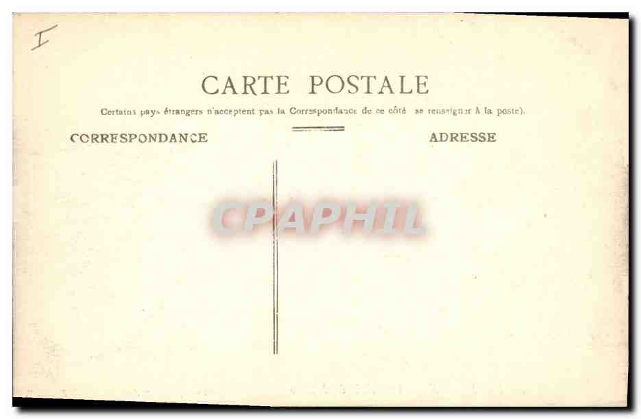 CPA Palais de Justice Bordeaux — Rückseite