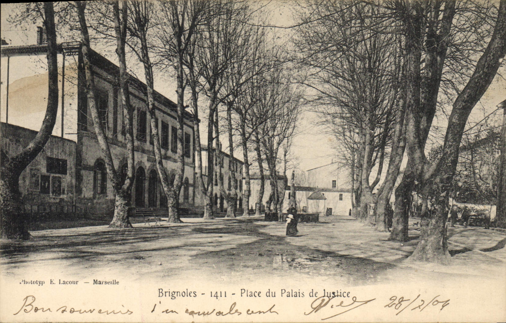 Brignoles - Place du Palais de Justice — Phototyp E. Lacour — Marseille — n°1411
