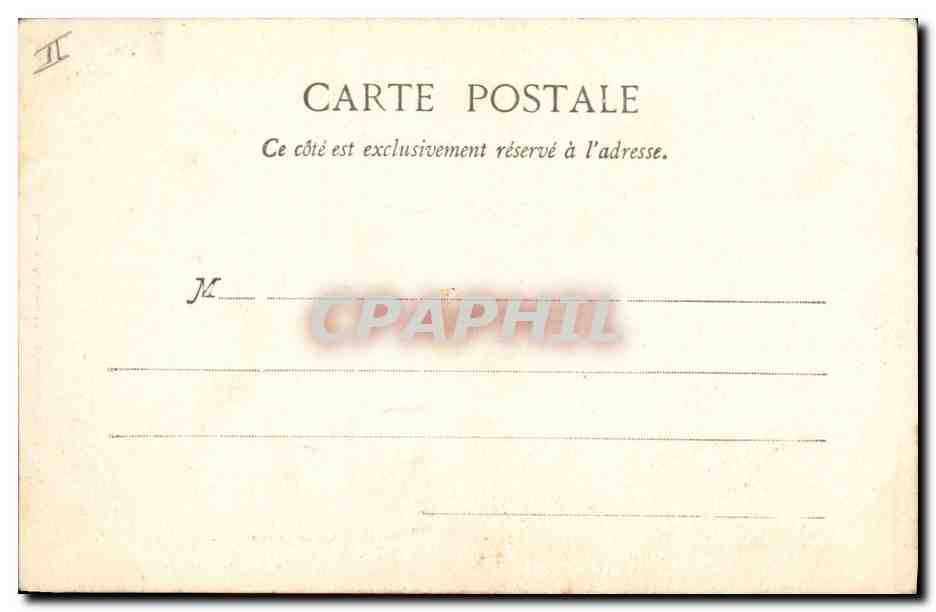 CPA Palais de Justice Bordeaux — Rückseite