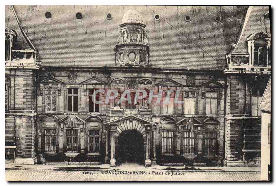 CPA Palais de Justice Besancon les Bains