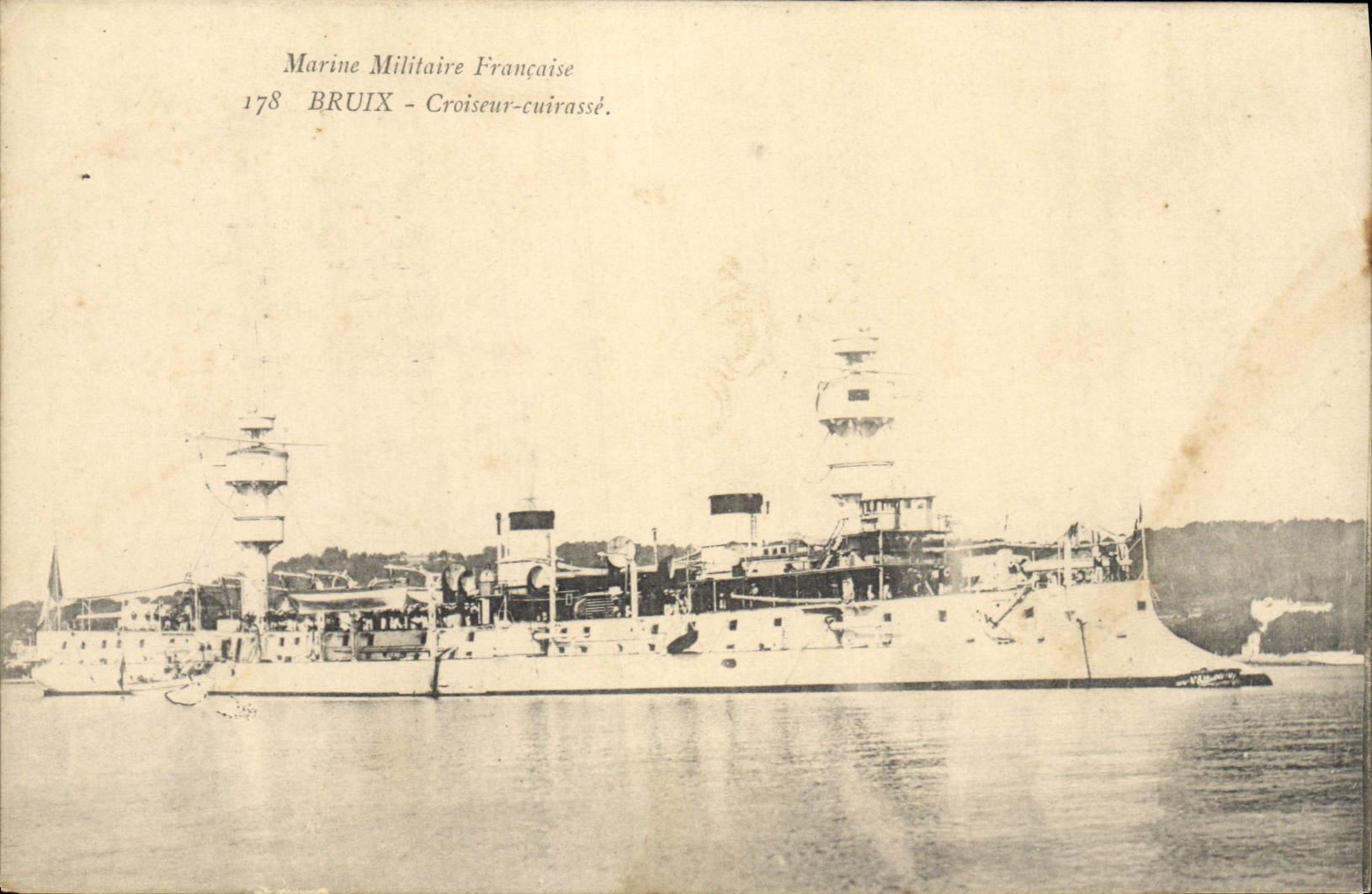 CPA Bateau de Guerre Bruix Croiseur Cuirasse