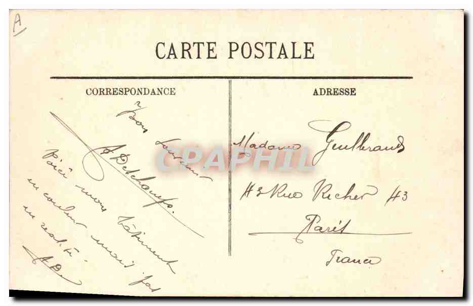 CPA Bateau de Guerre Le Bruix Croiseur Cuirasse — Verso