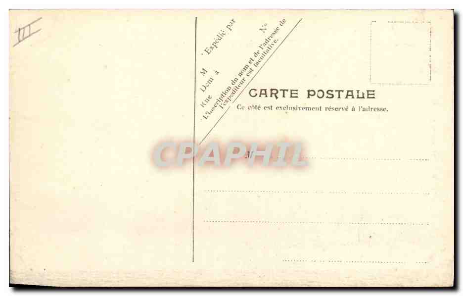 CPA Bateau de Guerre Le Bruix — Verso