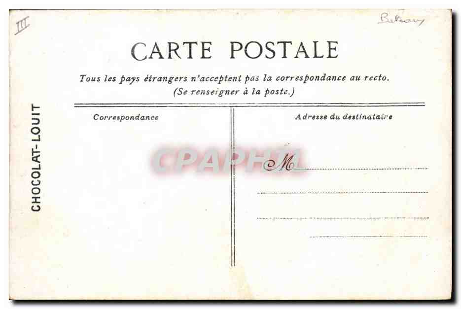 Le Bouvines — Bateau de guerre — Éditée pour le CHOCOLAT-LOUIT — Reverso