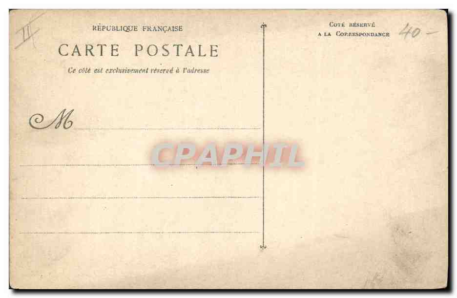 Brennus, Cuirassé à tourelles — Marine militaire française — M. Bar. phototyp. Toulon — Verso