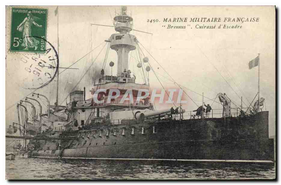 Cacciatorpediniere Brennus — Marina Militare Francese — Editore: Olive, Fotografo, Marsiglia