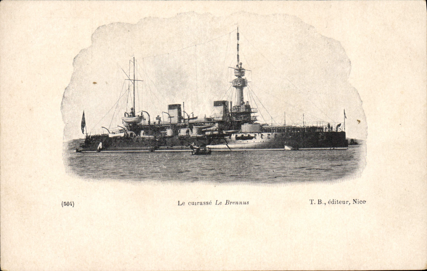 CPA Bateau de Guerre Le Cuirasse de Brennus