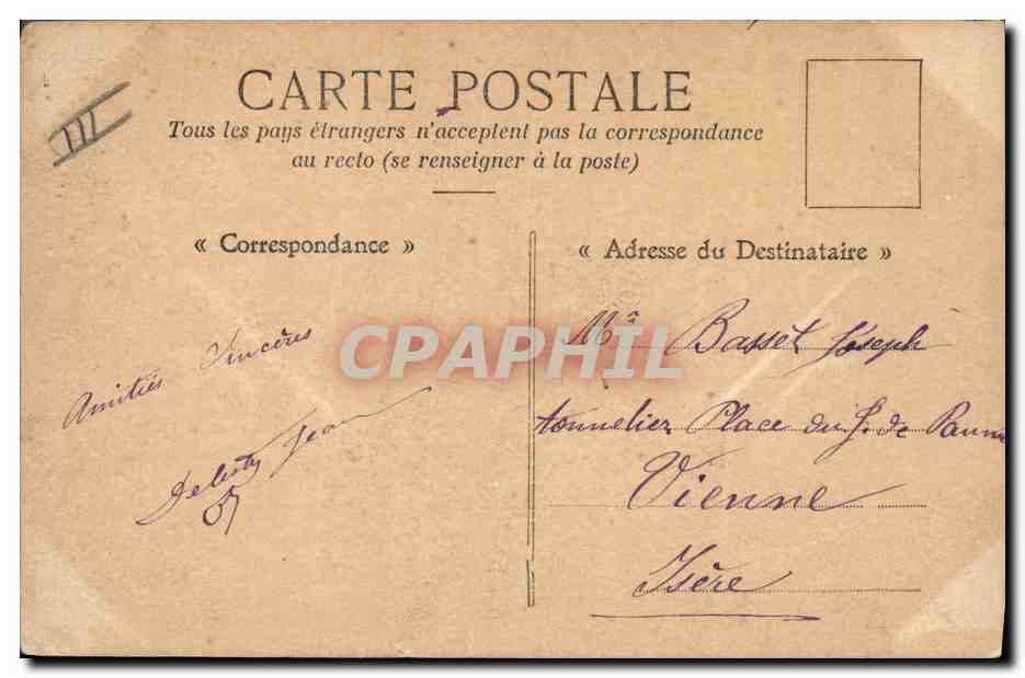 CPA Bateau de Guerre Brennus Cuirasse aux essais — Verso