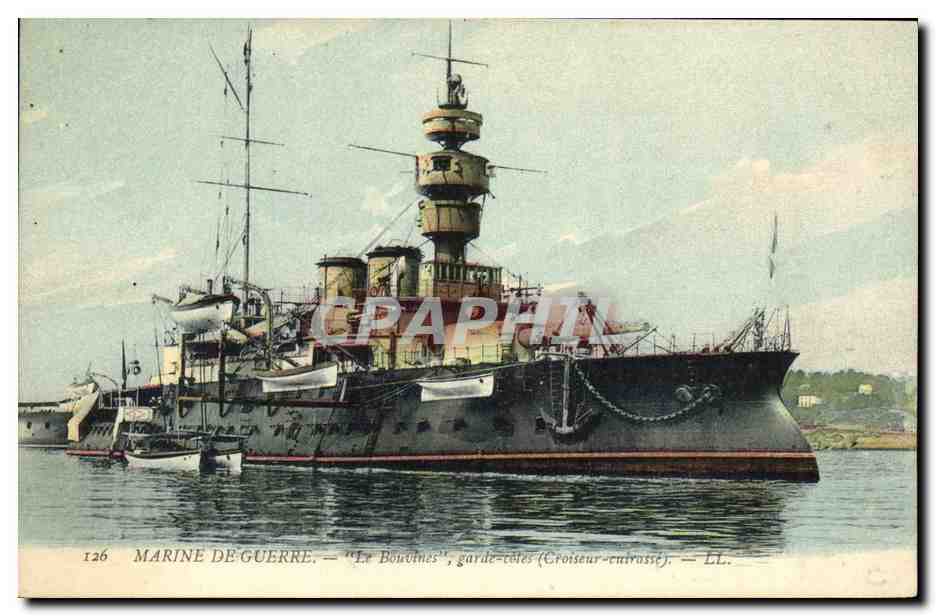 Marine de Guerre — Le Bouvines, croiseur-cuirassé — LL. — n° 126