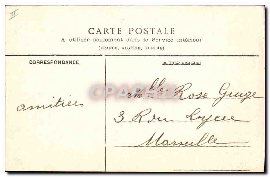 Bonneville — Sous-Préfecture et Palais de Justice — Lib. Pap. Mme Paulmaz-Dupalud — Verso