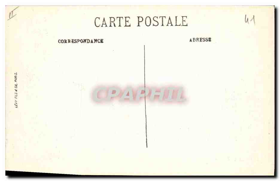 CPA Prefecture Blois — Rückseite