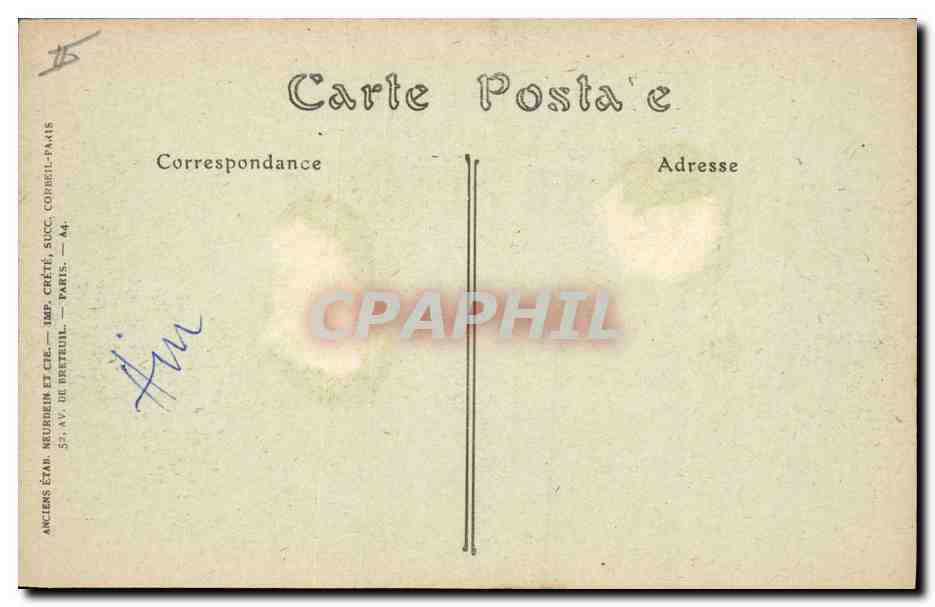 CPA Prefecture Bourg — Verso