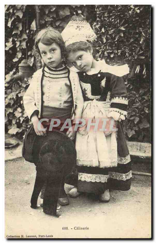 CPA Folklore Calinerie Enfants