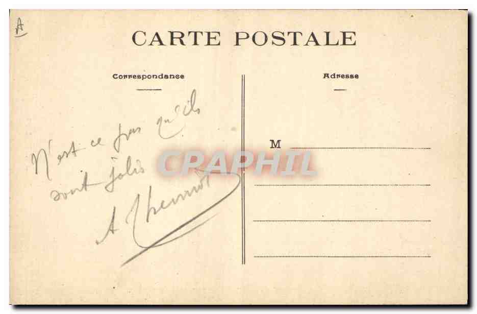 CPA Folklore Grand frere et petite soeur Enfants — Verso