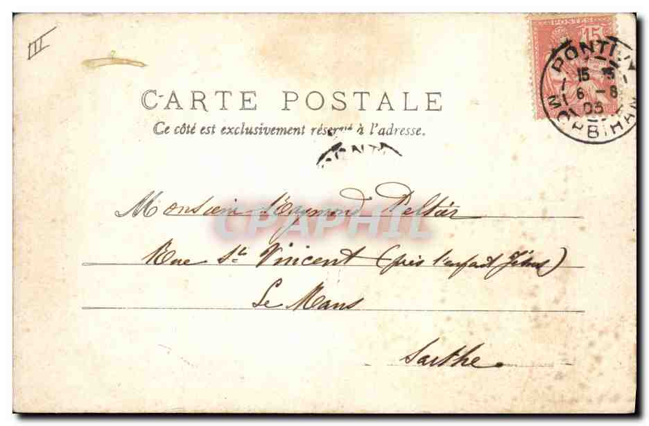 Jeunes enfants de PONTIVY — Collection Le Cuul — Cliché Lodi — Verso