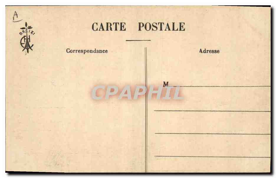 CPA Folklore Plougastel Daoulas Costume de mariage — Verso