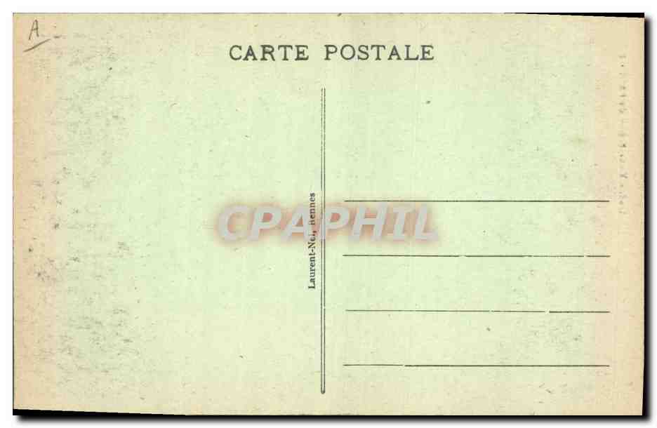 CPA Folklore Vieux Breton du Faout — Verso