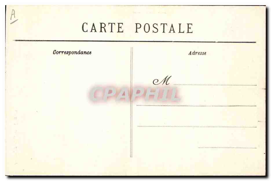 CPA Folklore Jeune fille d'Auray — Verso