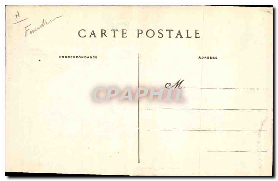 CPA Folklore Jeune homme de Scaer — Verso