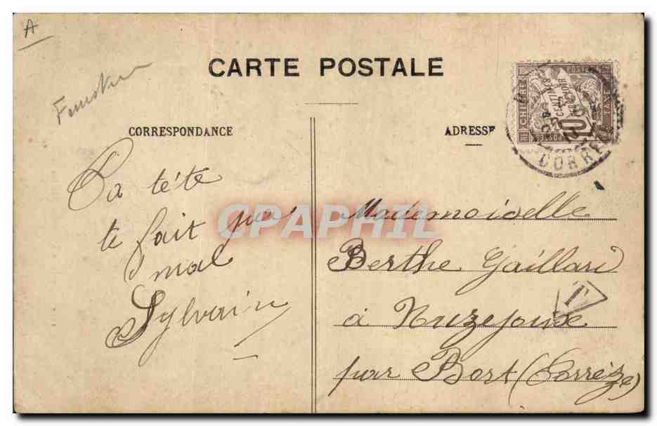 CPA Folklore Marie de Scaer et mariee de Scrignac Mariage — Verso
