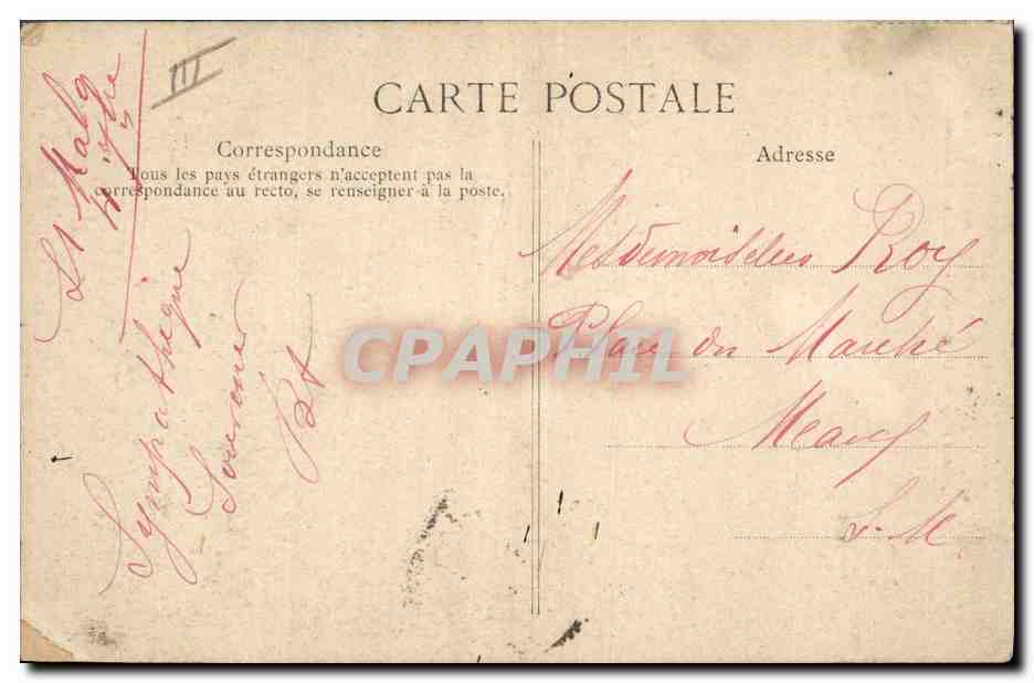 CPA Folklore Concarneau Fete des Filets Jeunes filles de Pont Aven — Verso