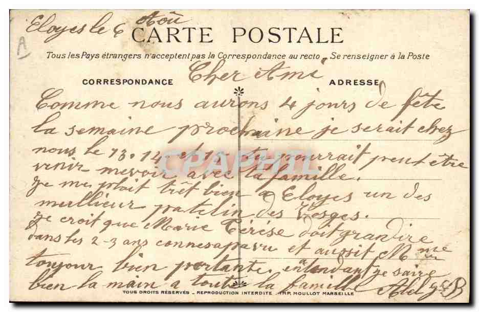CPA Militaria Byrrh Vin tonique Un renseignement  — Verso