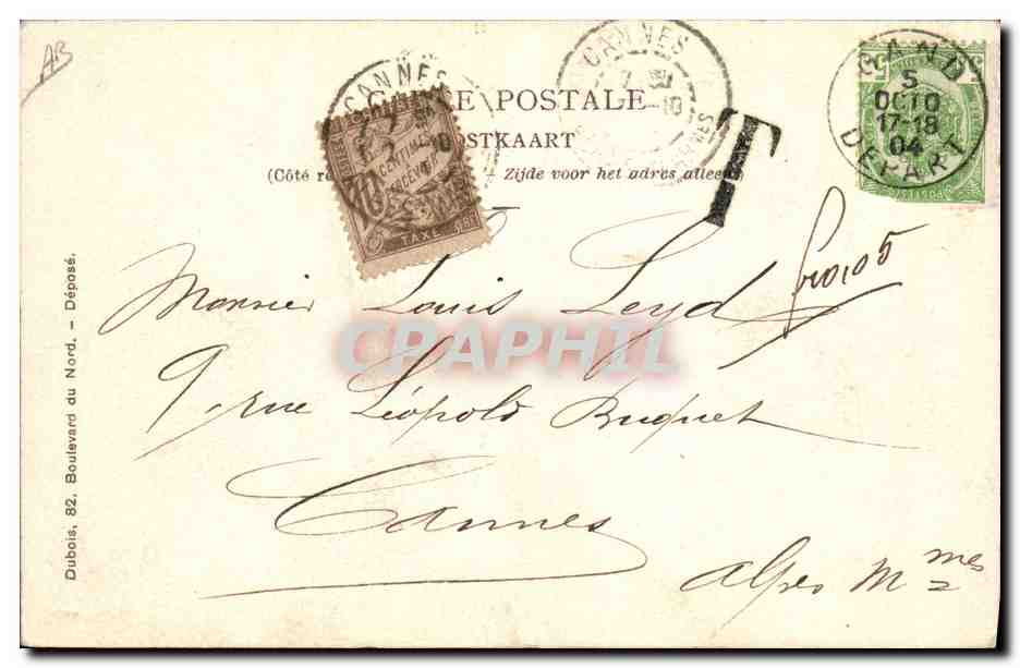 CPA Militaria Armee belge Chasseurs a cheval — Verso