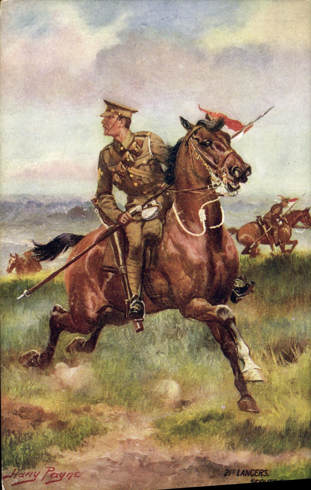 21st Lancers — Scouts — Tuck's Post Card No. 8835