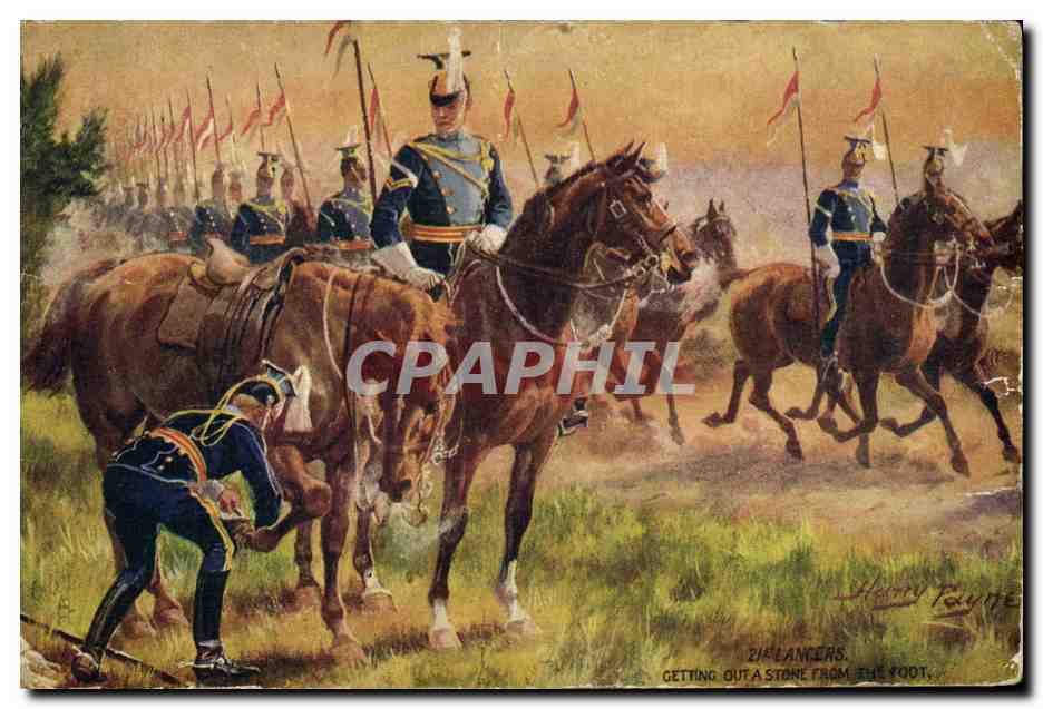 CPA Militaria 21st Lancers