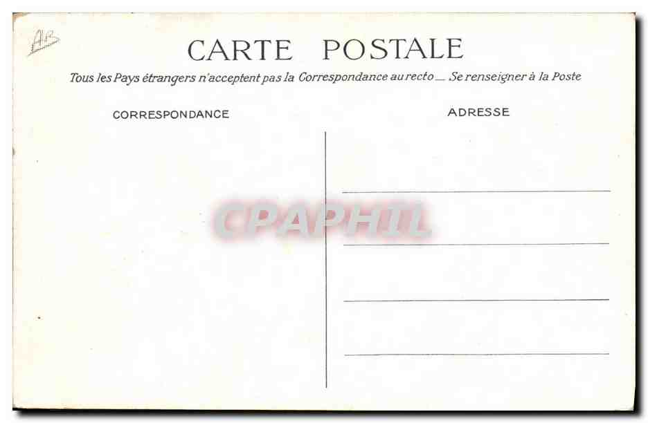 CPA Militaria Byrrh Vin tonique Chasseurs a pied L'ecole des clairons et tambours  — Verso