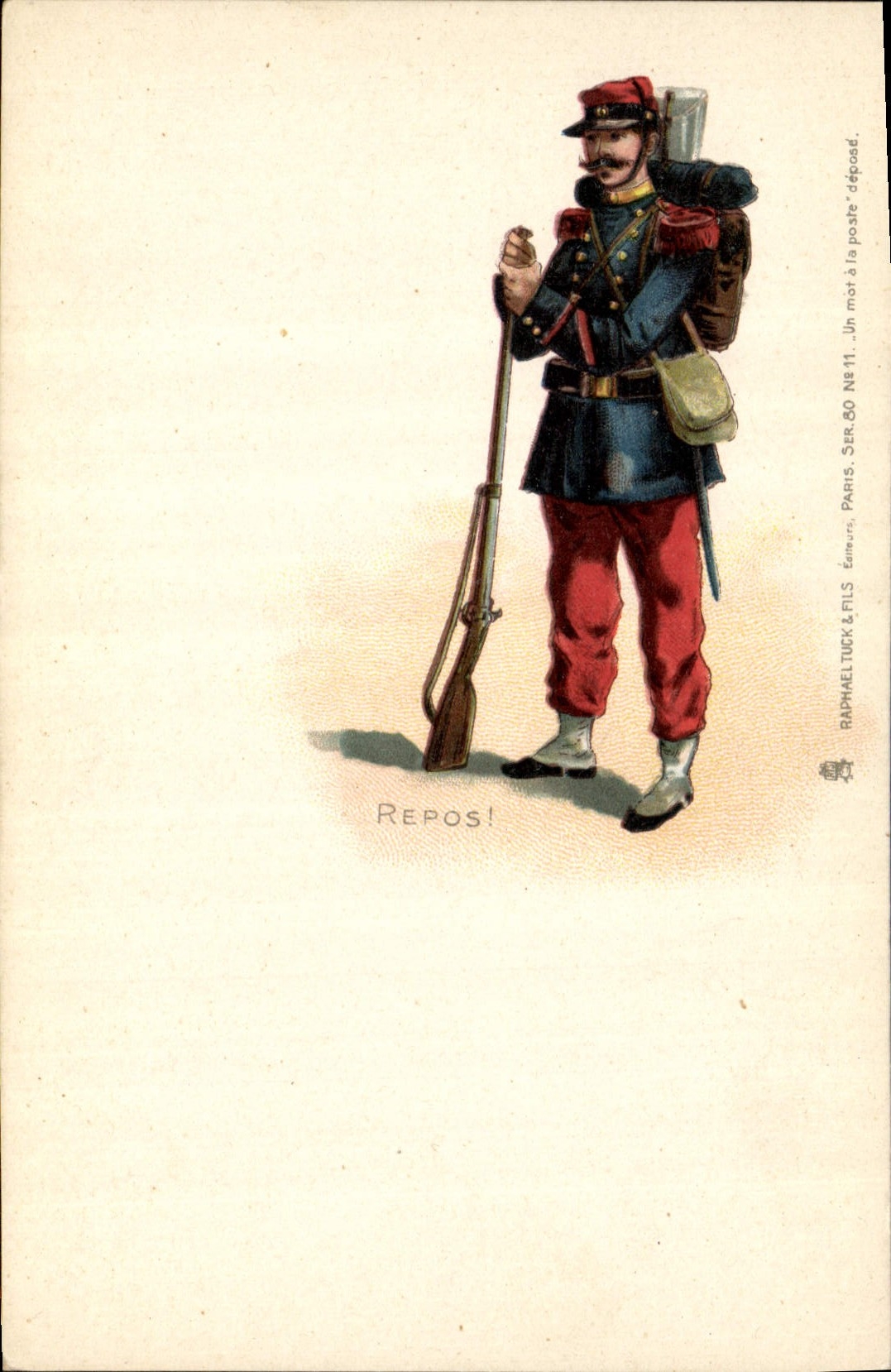 CPA Militaria Repos