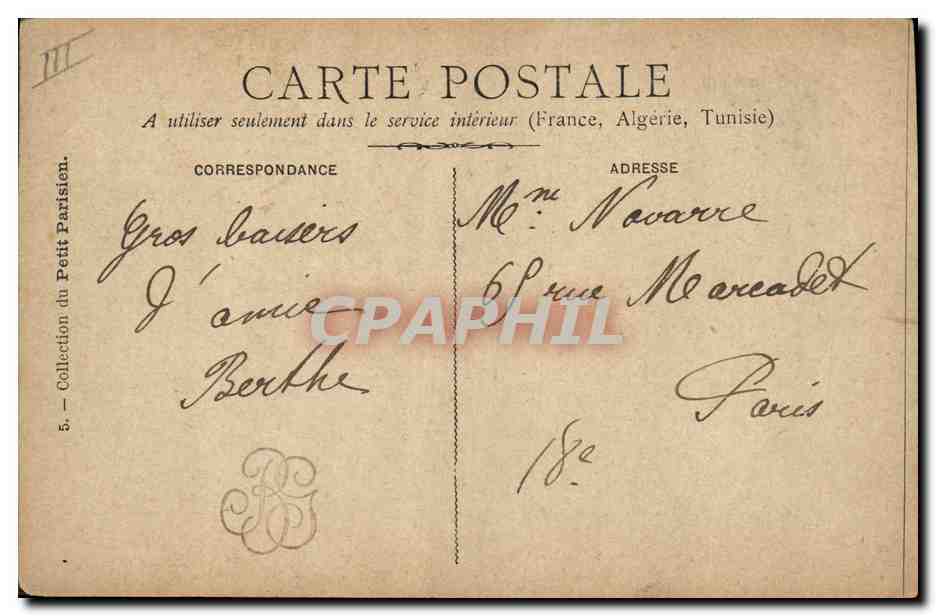 CPA Militaria L'etendard du 1er regiment de chasseurs d'Afrique decore Bataille de San Pablo del Monte Mexique 1863 — Rückseite
