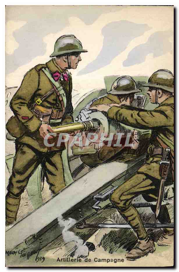 Artillerie de Campagne — illustration militaire — Maum Touggan, n° 372