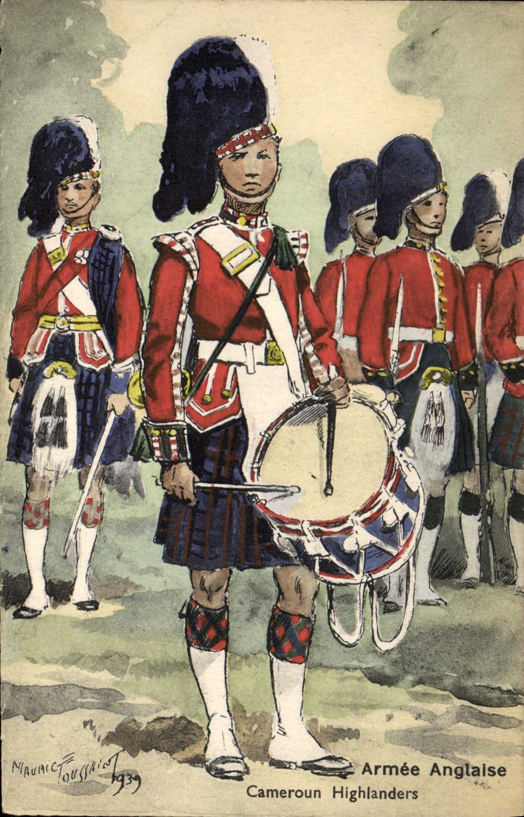 Cameroun Highlanders — Armée Anglaise — Maunic Tousaint 1939